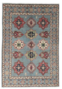 Kazak Fine Rug 165X240 Dark Grey/Brown Wool, Afghanistan Carpetvista