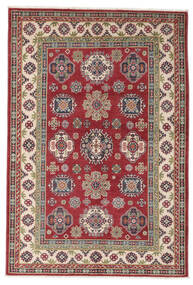  163X241 Kazak Fine Teppich Dunkelrot/Schwarz Afghanistan Carpetvista