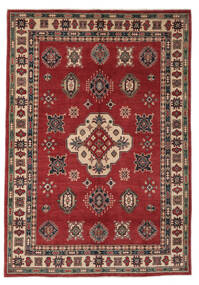 Kazak Fine Rug 184X264 Dark Red/Black Wool, Afghanistan Carpetvista