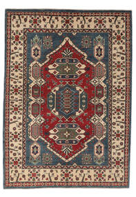 173X238 Kazak Fine Teppich Orientalischer Schwarz/Dunkelrot (Wolle, Afghanistan) Carpetvista