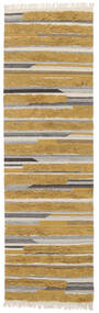 Sunny 100X350 Small Yellow Striped Runner Rug