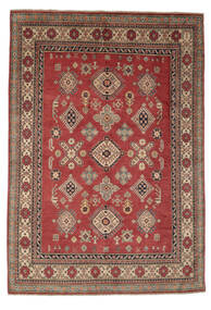 Kazak Fine Teppich 185X272 Dunkelrot/Braun Wolle, Afghanistan Carpetvista