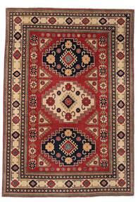  184X264 Medallion Kazak Fine Rug Wool, Carpetvista