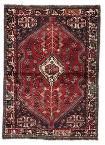  122X170 Ghashghai Teppe Svart/Mørk Rød Persia/Iran Carpetvista