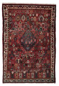 絨毯 ペルシャ カシュガイ 124X180 ブラック/ダークレッド (ウール, ペルシャ/イラン)