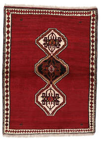  115X152 Ghashghai Teppe Mørk Rød/Svart Persia/Iran Carpetvista