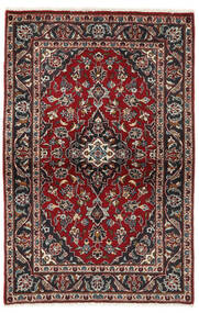97X150 Keshan Teppich Orientalischer Schwarz/Dunkelrot (Wolle, Persien/Iran) Carpetvista