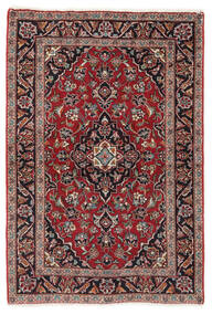  Persialainen Keshan Matot 100X147 Tummanpunainen/Musta Carpetvista