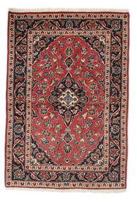 103X148 Χαλι Keshan Ανατολής Σκούρο Κόκκινο/Μαύρα (Μαλλί, Περσικά/Ιρανικά) Carpetvista