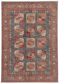  144X199 Kazak Fine Rug Dark Red/Brown Afghanistan Carpetvista