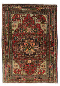  Tabriz Rug 107X146 Persian Wool Black/Brown Small Carpetvista