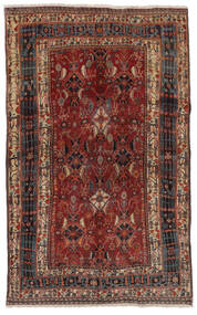  Persialainen Hamadan Matot 160X259 Musta/Tummanpunainen Carpetvista