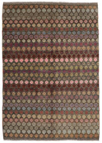絨毯 Moroccan Berber - Afghanistan 164X246 茶色/ブラック (ウール, アフガニスタン)