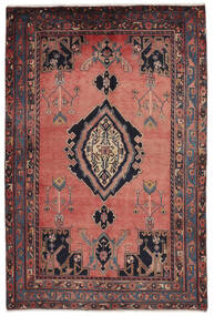 絨毯 ペルシャ アフシャル 157X234 ブラック/ダークレッド (ウール, ペルシャ/イラン)