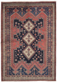  Persischer Afshar Teppich 153X219 Dunkelrot/Braun Carpetvista