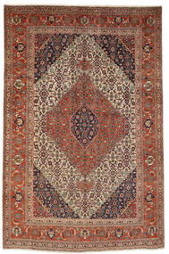 204X306 絨毯 タブリーズ オリエンタル 深紅色の/茶 (ウール, ペルシャ/イラン)