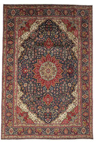 202X302 Tabriz Rug Oriental Black/Brown (Wool, Persia/Iran) Carpetvista