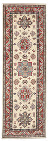79X237 Kazak Fine Teppich Orientalischer Läufer Braun/Beige (Wolle, Afghanistan) Carpetvista