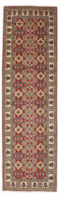 Kazak Fine Rug 79X287 Runner
 Brown/Dark Red Wool, Afghanistan Carpetvista