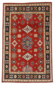  Kazak Fine Rug 119X188 Wool Dark Red/Black Small Carpetvista