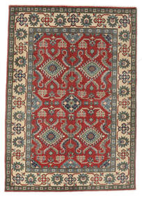 129X181 Tapete Kazak Fine Oriental Vermelho Escuro/Preto (Lã, Afeganistão) Carpetvista