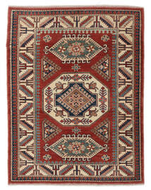 Orientalsk Kazak Fine Teppe 131X167 Mørk Rød/Brun Ull, Afghanistan Carpetvista