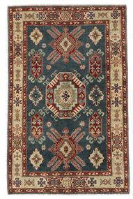  Orientalsk Kazak Fine Tæppe 118X186 Sort/Mørkerød Uld, Afghanistan Carpetvista