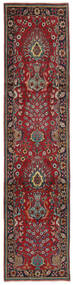 Persian Tabriz Rug 76X336 Runner
 Dark Red/Black (Wool, Persia/Iran)