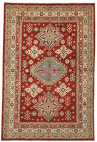 Kazak Fine Rug 190X267 Brown/Dark Red Wool, Afghanistan Carpetvista
