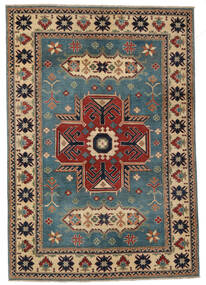 180X262 Medallion Kazak Fine Rug Wool, Carpetvista