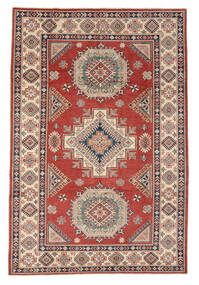 Kazak Fine Teppich 186X276 Dunkelrot/Braun Wolle, Afghanistan Carpetvista