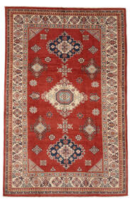  187X294 Kazak Fine Matot Matto Tummanpunainen/Ruskea Afganistan Carpetvista