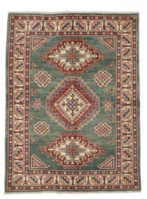  Kazak Fine Rug 145X193 Wool Dark Red/Dark Green Small Carpetvista