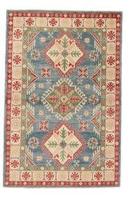  Orientalsk Kazak Fine Tæppe 98X150 Brun/Mørkegrøn Uld, Afghanistan Carpetvista