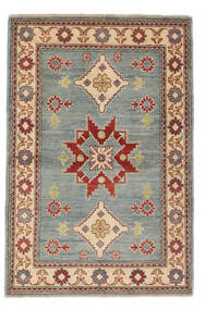 Kazak Fine Teppich 100X153 Braun/Grün Wolle, Afghanistan Carpetvista