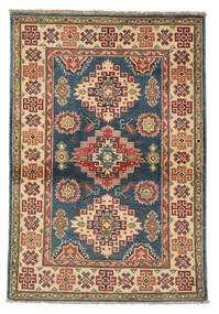 Kazak Fine Rug 98X144 Black/Brown Wool, Afghanistan Carpetvista