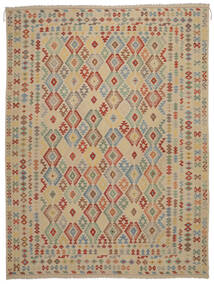  Kilim Afgán Old Style Szőnyeg 296X399 Barna/Narancssárga Carpetvista