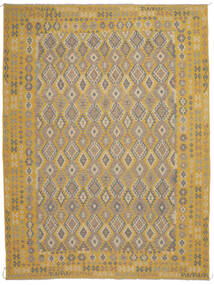 298X401 絨毯 オリエンタル キリム アフガン オールド スタイル 茶色/オレンジ 大きな (ウール, アフガニスタン) Carpetvista