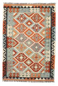  105X151 Kelim Afghan Old Style Matot Matto Vihreä/Musta Afganistan Carpetvista