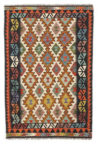 絨毯 オリエンタル キリム アフガン オールド スタイル 101X155 茶色/ブラック (ウール, アフガニスタン)