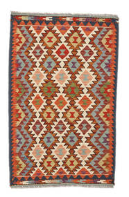 Tapis D'orient Kilim Afghan Old Style 98X154 Rouge Foncé/Noir (Laine, Afghanistan)