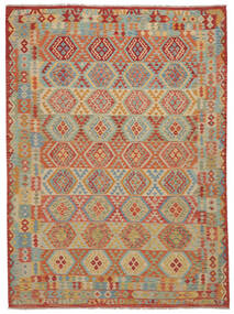 256X342 Kelim Afghan Old Style Matot Matto Itämainen Ruskea/Tummanpunainen Isot (Villa, Afganistan) Carpetvista