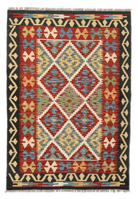  Kilim Afghan Old Style Rug 107X153 Wool Dark Red/Black Small Carpetvista