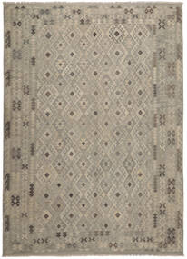 271X377 絨毯 オリエンタル キリム アフガン オールド スタイル 茶色/オレンジ 大きな (ウール, アフガニスタン) Carpetvista