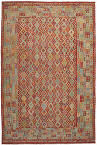  Oriental Kilim Afghan Old Style Rug 363X537 Dark Red/Brown Large Wool, Afghanistan Carpetvista