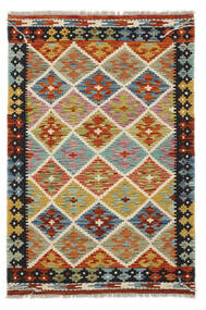  Orientalsk Kelim Afghan Old Style Tæppe 101X151 Brun/Grøn Uld, Afghanistan Carpetvista