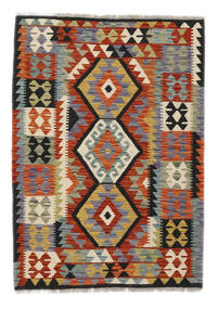  Kilim Afegão Old Style Tapete 101X144 Lã Castanho/Cinza Escuro Pequeno Carpetvista