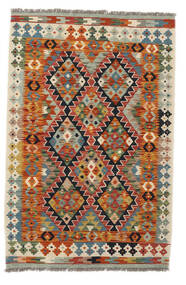 Tapis D'orient Kilim Afghan Old Style 103X156 Marron/Vert (Laine, Afghanistan)