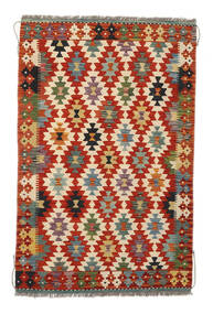 103X163 Kilim Afghan Old Style Rug Oriental Dark Red/Brown (Wool, Afghanistan) Carpetvista