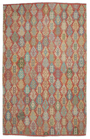  Oriental Kilim Afghan Old Style Rug 312X504 Dark Yellow/Brown Large Wool, Afghanistan Carpetvista